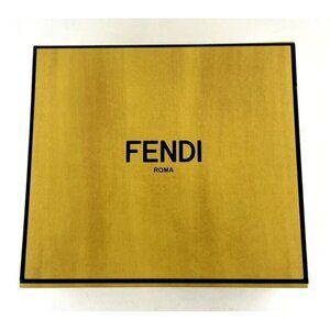 Authentic Fendi Roma Magnetic Empty Gift Box 9.5” X 8.5” X 3.75” Storage